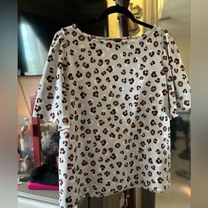 Baby blue leopard shirt